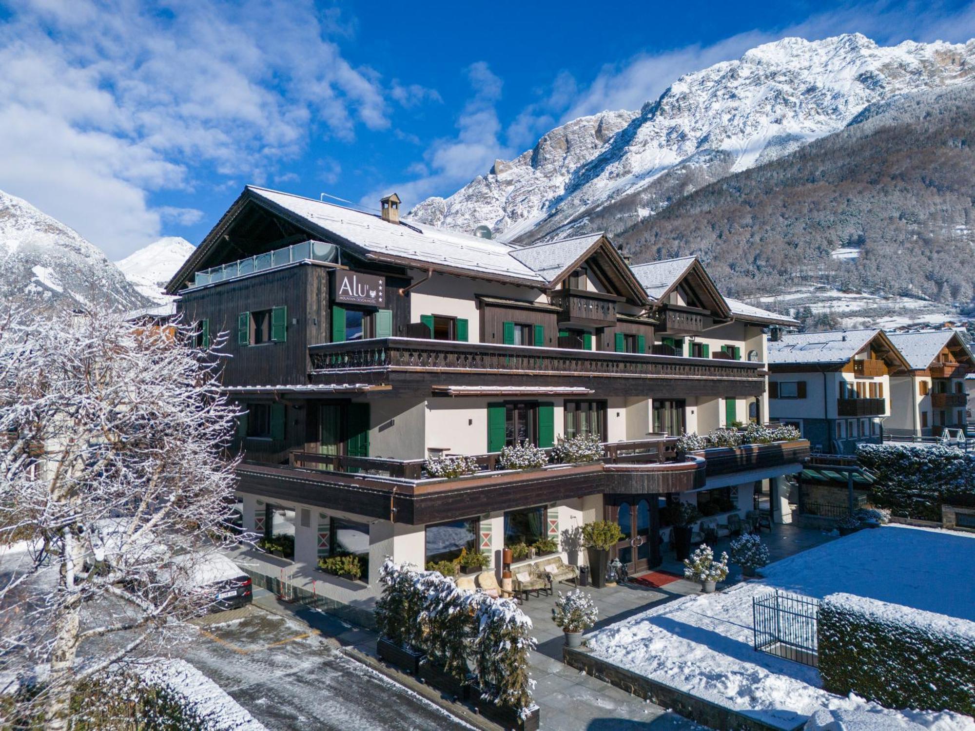 Hotel Alu Mountain Design Бормио Екстериор снимка